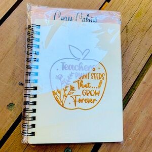 Teacher Gift Wooden Notebook Journal holiday end of year Christmas appreciation